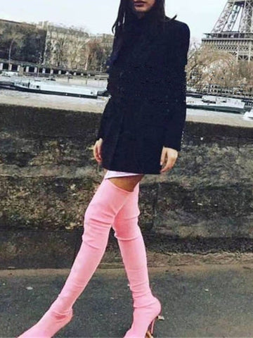 Lara Knee Elastic Thigh Boot