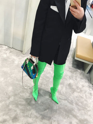 Lara Knee Elastic Thigh Boot
