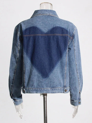 Livia  Hollow Out Denim Jacket