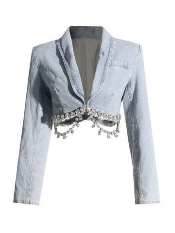 Lyric Diamond Denim Jacket
