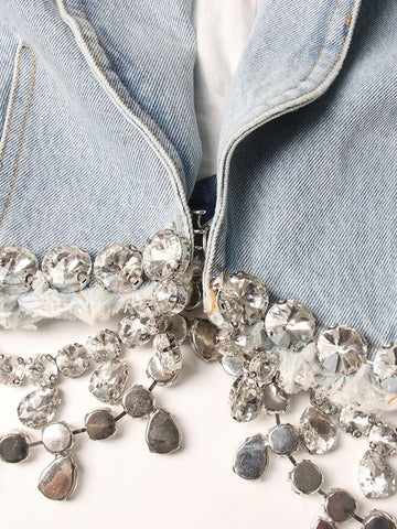 Lyric Diamond Denim Jacket
