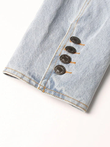 Lyric Diamond Denim Jacket
