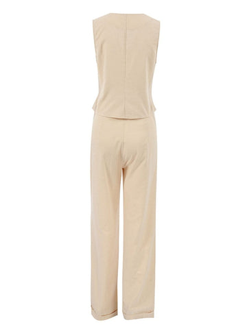 Makayla Breasted Top & Pant Set