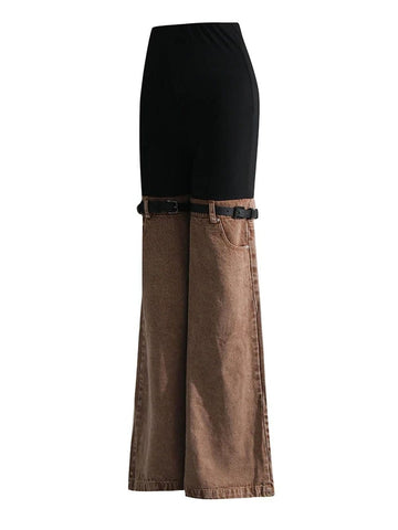 Mansi Denim Hit Wide Leg Pants