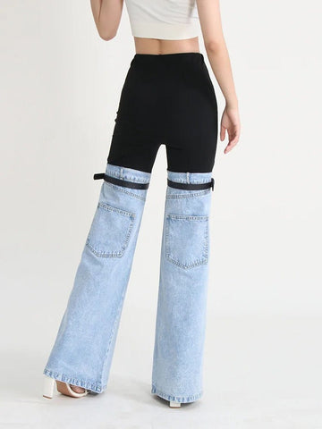 Mansi Denim Hit Wide Leg Pants