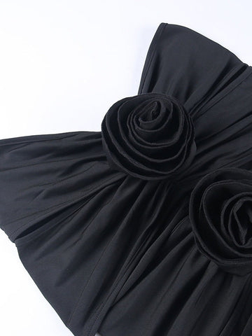 Mara Flower Sleeveless Off Shoulder Top