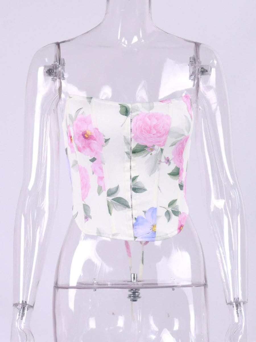Maria Backless Fastener Top