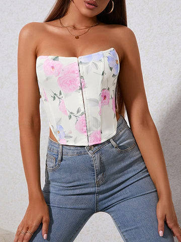 Maria Backless Fastener Top