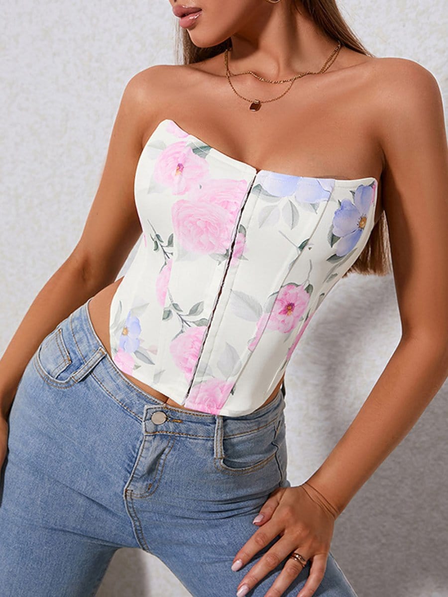 Maria Backless Fastener Top