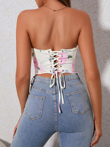 Maria Backless Fastener Top