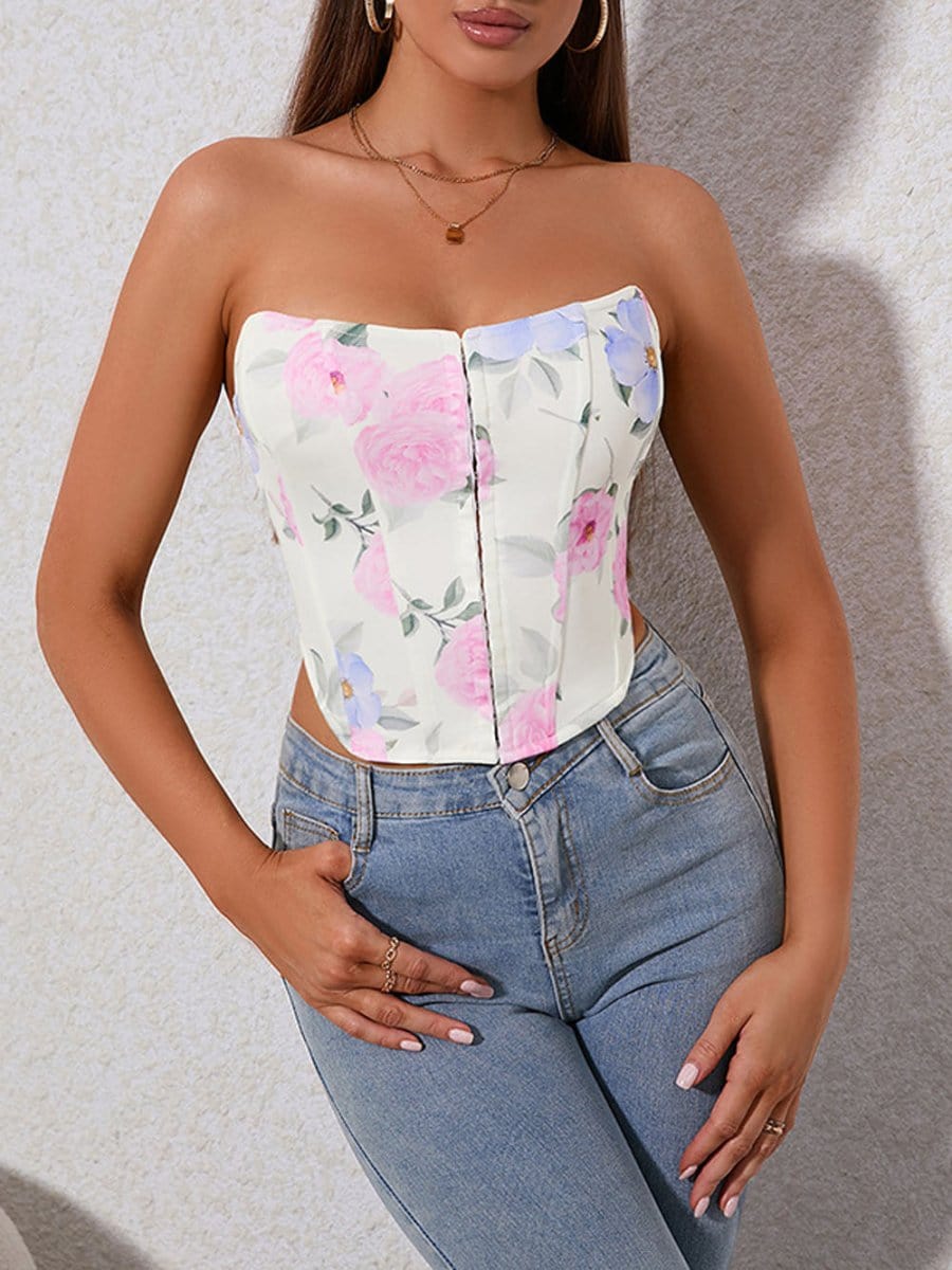 Maria Backless Fastener Top
