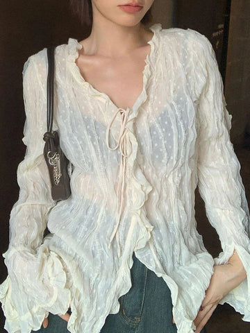 Maxine Dot Sheer Shirt