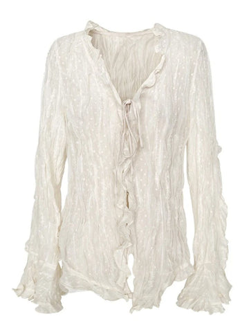 Maxine Dot Sheer Shirt