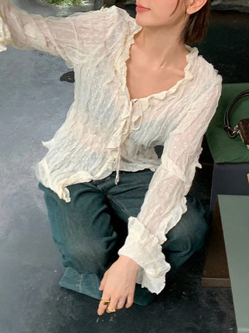 Maxine Dot Sheer Shirt