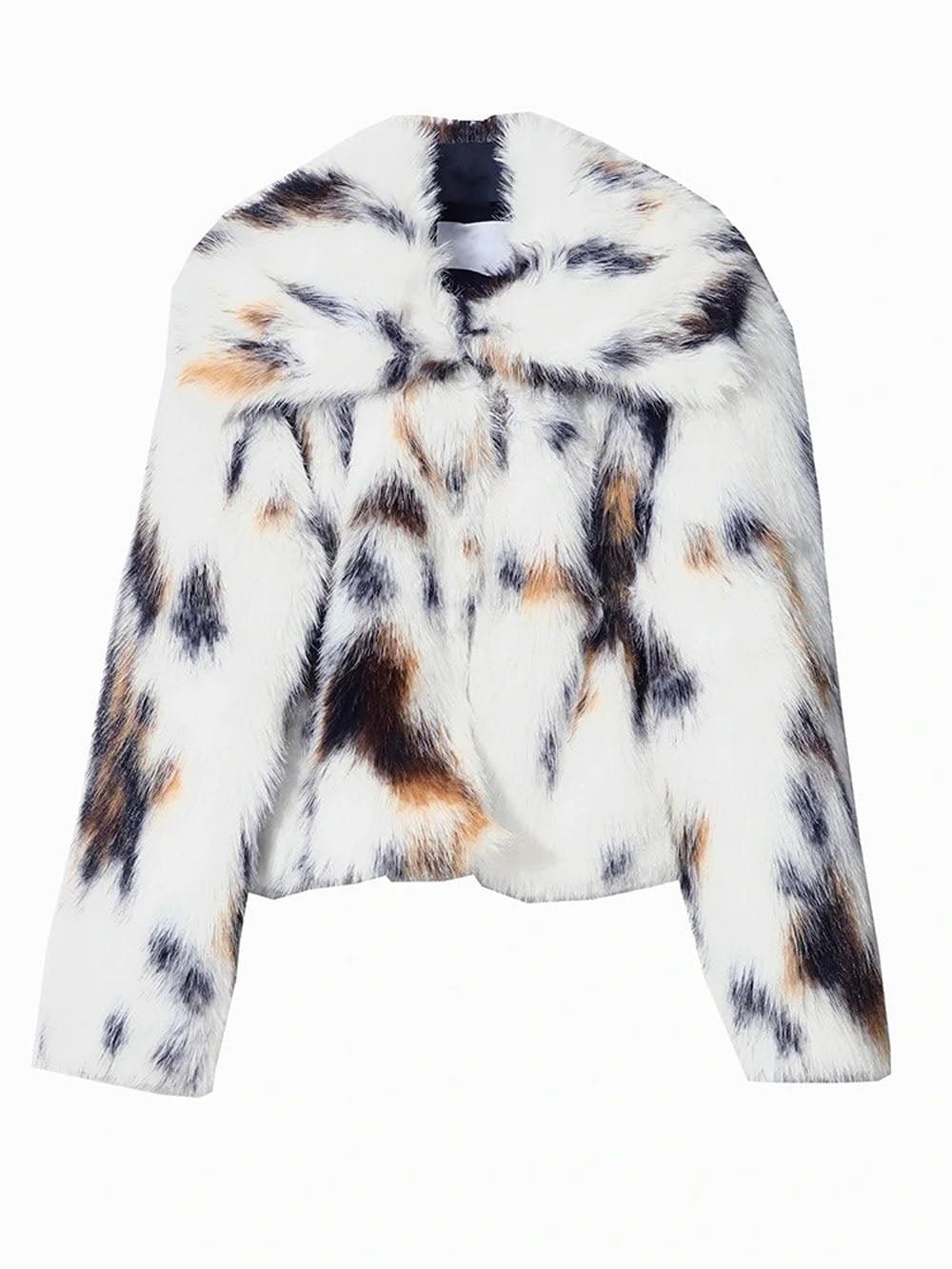 Meera Single Breasted Casual Faux Coat