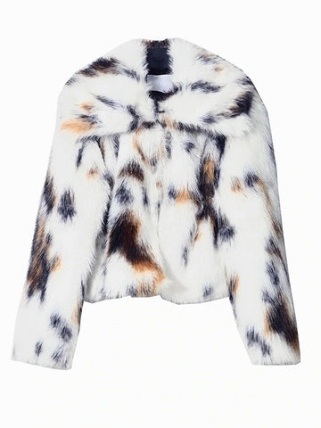 Meera Single Breasted Casual Faux Coat