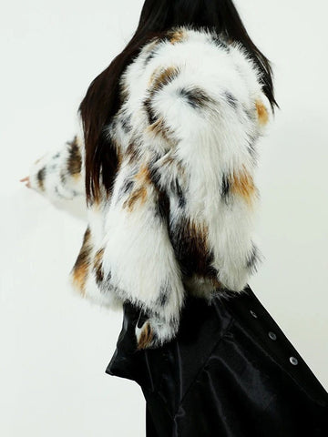 Meera Single Breasted Casual Faux Coat