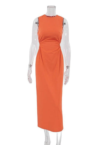 Michael Hollow Out Midi Dress