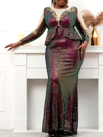 Milan Sequin Maxi Dress