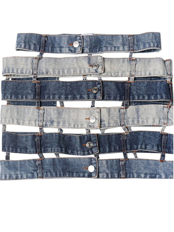 Miles Hollow Out Denim Skirt