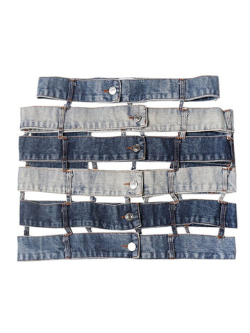 Miles Hollow Out Denim Skirt