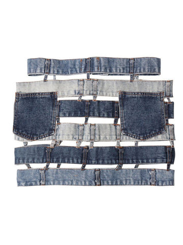 Miles Hollow Out Denim Skirt
