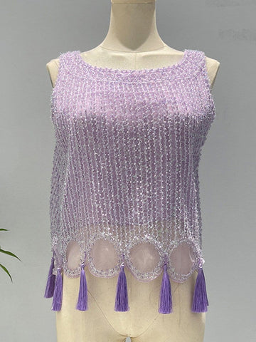 Millie Tassel Sleeveless Top