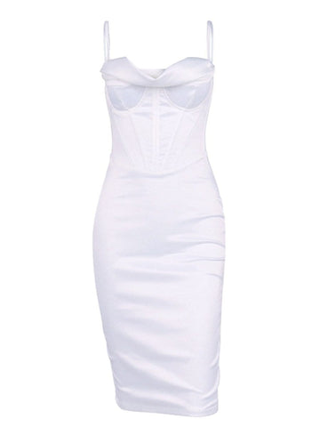 Robe mi-longue moulante Miriam