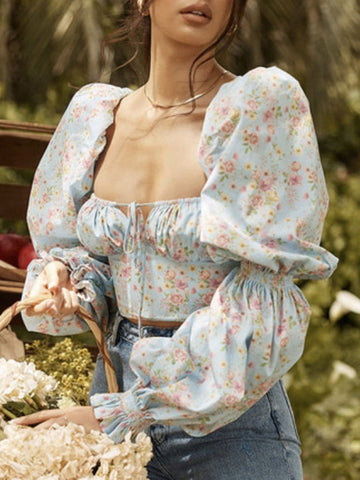 Molly Floral Puff Sleeve Top
