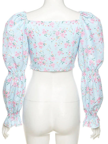 Molly Floral Puff Sleeve Top