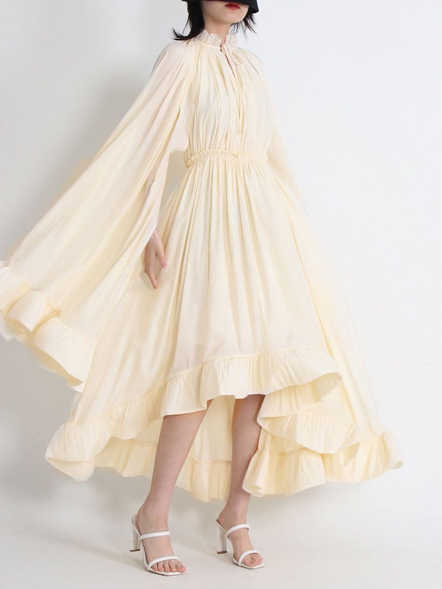 Naomi Ruffle Midi Dress