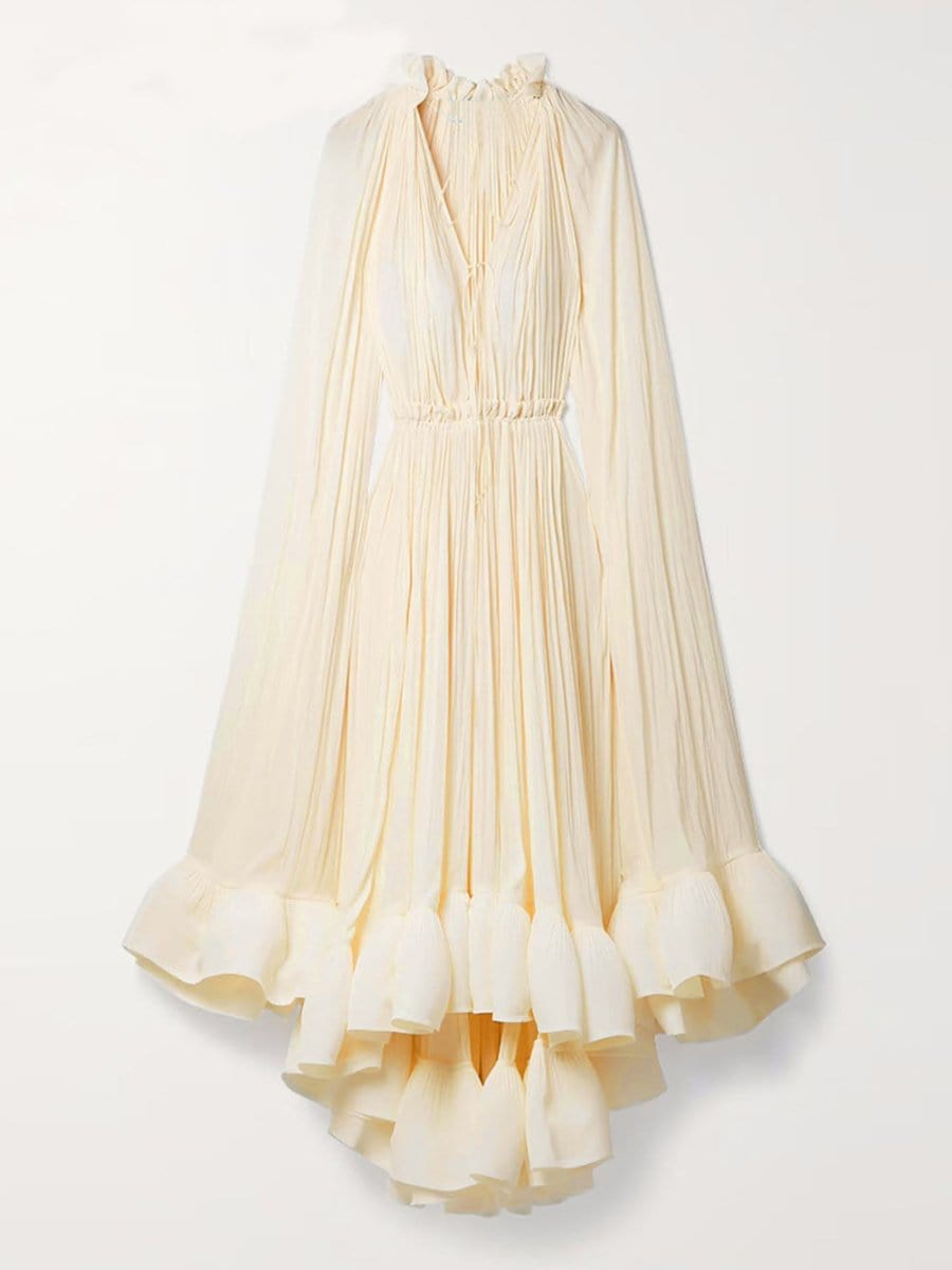 Naomi Ruffle Midi Dress