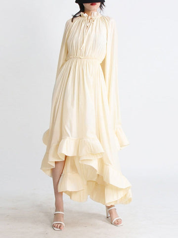 Naomi Ruffle Midi Dress