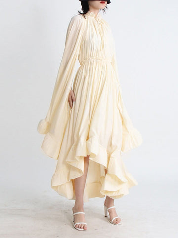 Naomi Ruffle Midi Dress