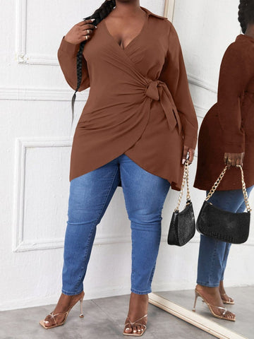 Natalie Peplum Tunic Top