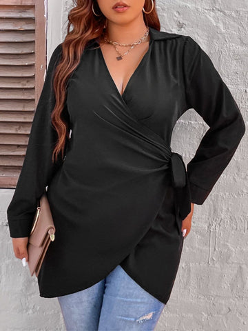 Natalie Peplum Tunic Top