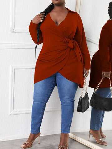 Natalie Peplum Tunic Top