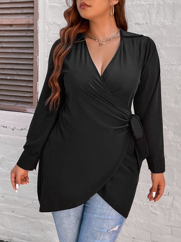 Natalie Peplum Tunic Top