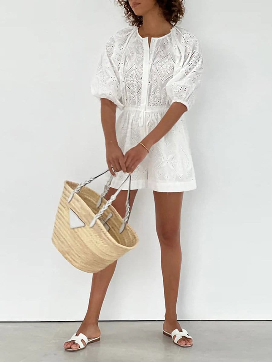 Nellie Hollow Out Playsuit