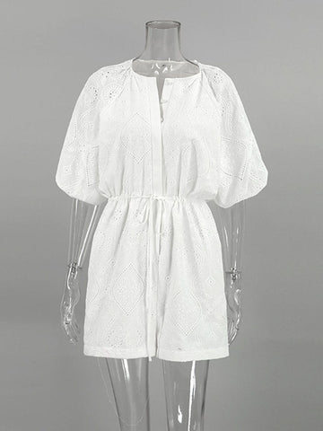 Nellie Hollow Out Playsuit