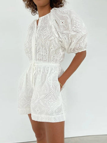 Nellie Hollow Out Playsuit