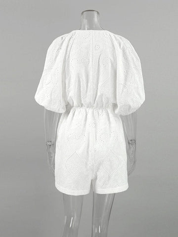 Nellie Hollow Out Playsuit