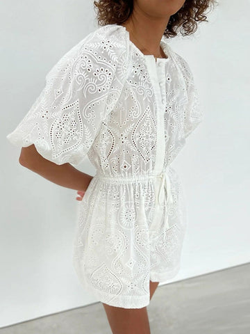 Nellie Hollow Out Playsuit
