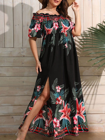 Nelly Off Shoulder Maxi Dress