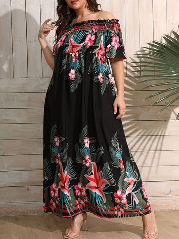 Nelly Off Shoulder Maxi Dress