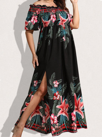 Nelly Off Shoulder Maxi Dress