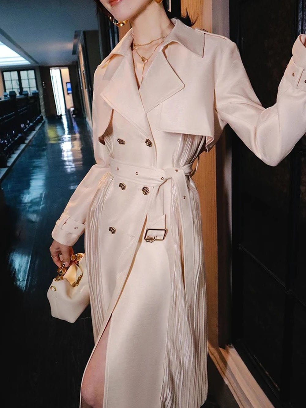 Nelly Trench Double Breasted Coat