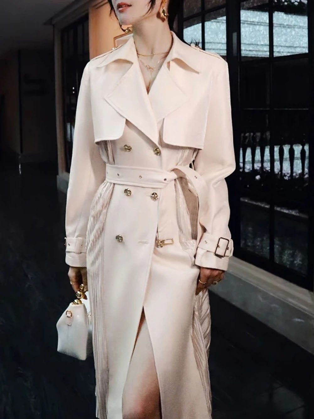 Nelly Trench Double Breasted Coat