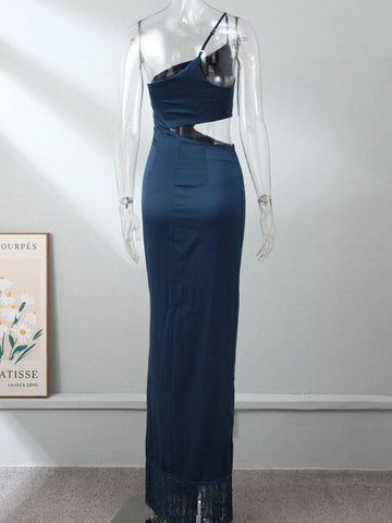 Nico Hollow Out Tassel Maxi Dress
