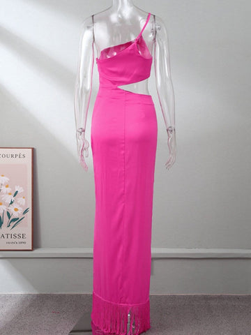 Nico Hollow Out Tassel Maxi Dress